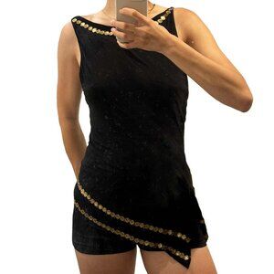 Donna Karen Black Scoop Neck Sleeveless Top Size Small